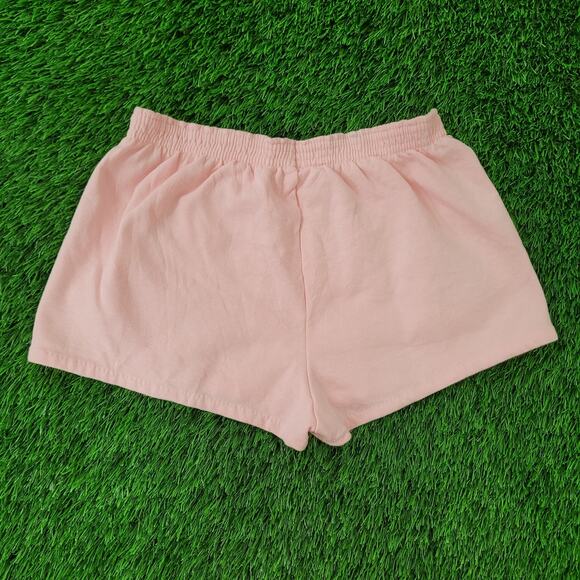 Vintage 80s Sporty Gym Shorts Womens L/XL Pink USA - Picture 2 of 13